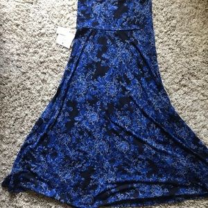 Blue floral Maxi